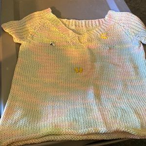 Hand knit size small short sleeve sweater